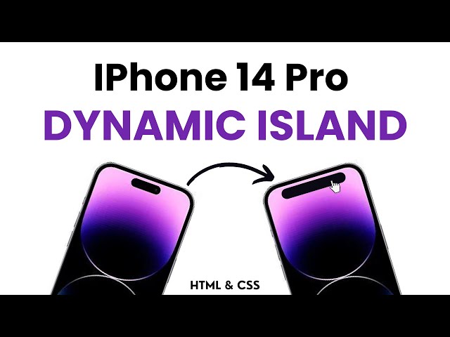 IPhone 14 pro Dynamic Island in HTML & CSS | CSS Tutorial | FrontendDUDE