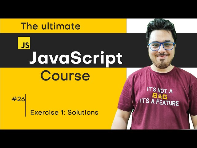 JavaScript Exercise 1: Solution & Shoutouts | JavaScript Tutorial in Hindi #26