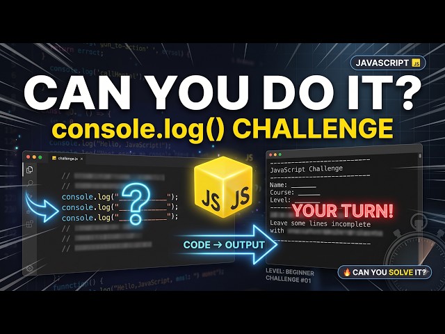 Lecture 03 | JavaScript Console.log() Assignment Solutions | Practice Questions Explained | S2P