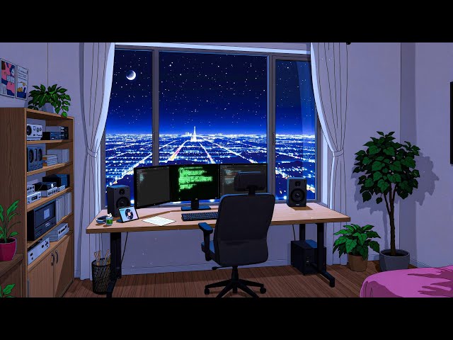 Late Night Coding 🌙 Lofi Home Setup 💻 Calm Focus Music for Programming, Study & Work