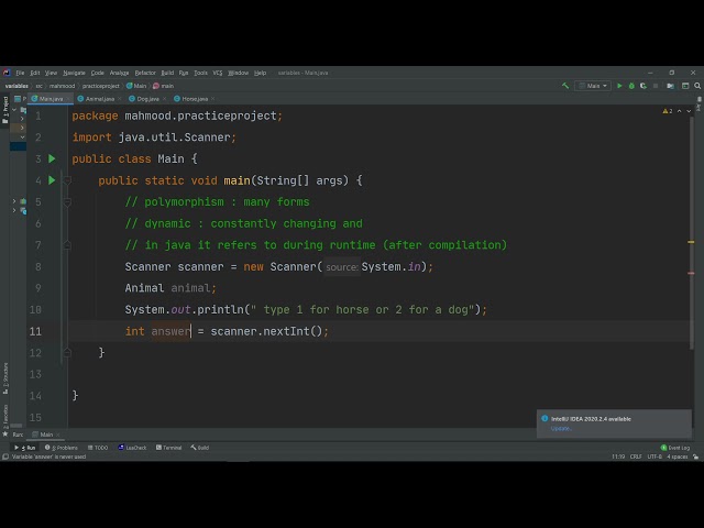 Dynamic Polymorphism| java basics part 16 sohar university