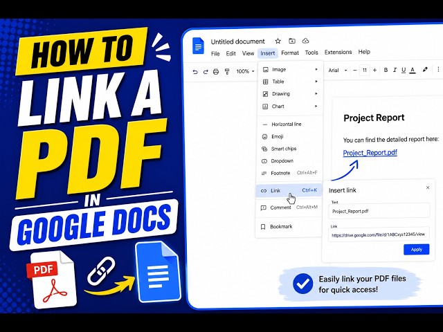 How to Link a PDF in Google Docs [ step-by-step guide ]