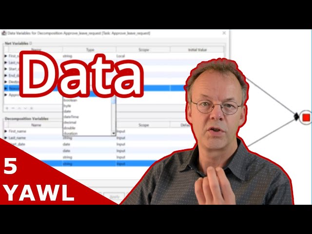 Add Data to YAWL Workflows  by Drag and Drop