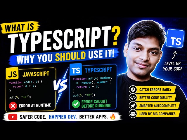 #1  TypeScript Explained in 10 Minutes Better Than JavaScript?  #typescript  #react #nodejs #js