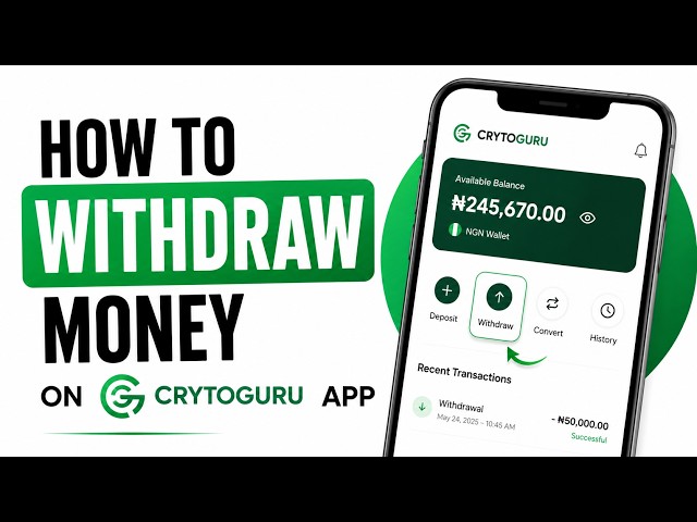 How to Withdraw Money on Cryptoguru App (2026 Updated Way)