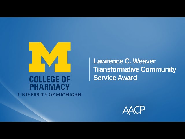 2025 Lawrence C. Weaver Transformative Community Service Award