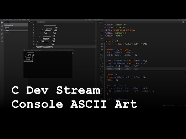 C Dev Stream - Animated ASCII Art in the Command-line