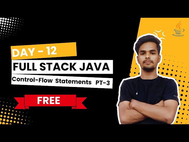 ✅ Full Stack Java Dev Live Class 12 | while & do-while Loops in Java Explained