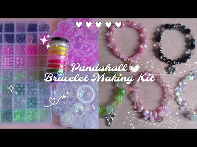 Make Bracelets With Me Using PANDAHALL Bracelet Making Kit | Easy DIY Jewelry💖✨