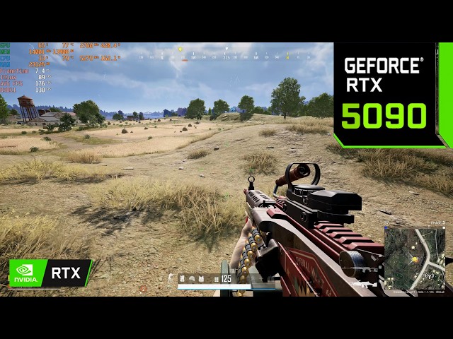 PUBG 4K Max Settings: RTX 5090 - i9 14900K - 128GB RAM | Erangel - M249 & Dragunov Gameplay