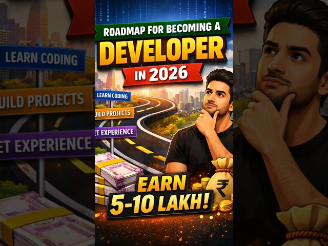 Software Developer Roadmap 2026 🚀 | From Beginner to Job in 6 months