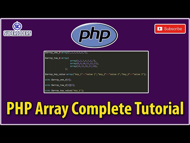 PHP Array Complete Tutorial