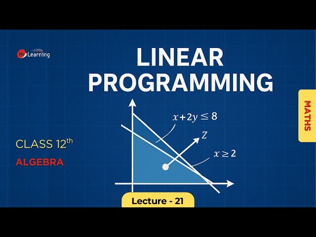 Linear programming 21/25 for XII Standard & IIT-JEE