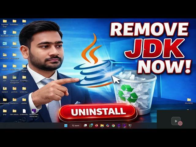 How to Uninstall JDK from Windows 10 & 11  Remove Java Completely