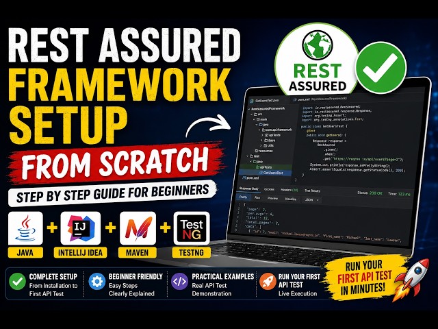 REST Assured Framework Setup From Scratch | IntelliJ + Java + Maven