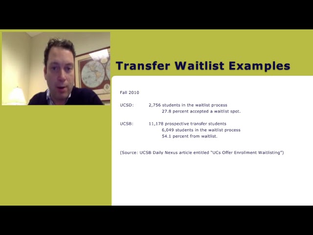 Transfer Waitlist Examples (University of California)