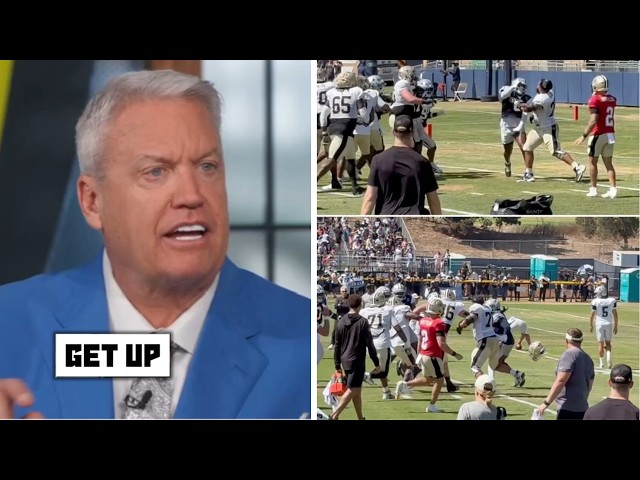 GET UP | Rex Ryan Reacts Strongly to Saints & Cowboys Throwing Punches & Helmets at Joint Practice