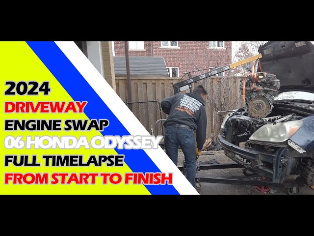HONDA ODYSSEY 2006 ENGINE REPLACEMENT FULL TIMELAPSE 2024
