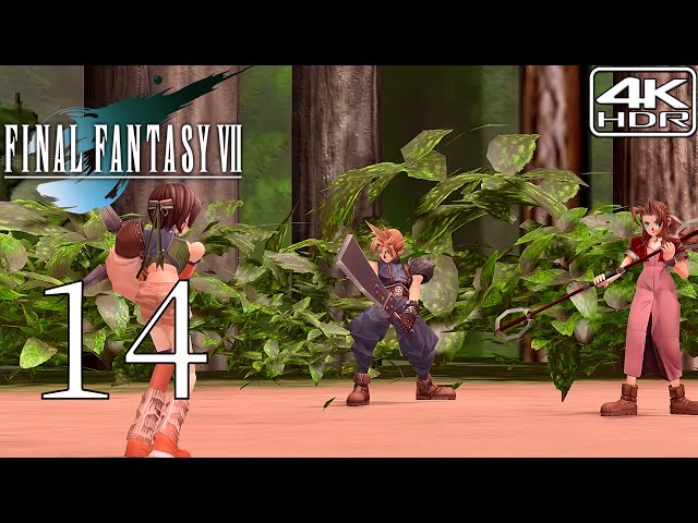 Final Fantasy 7 [4K HDR] Modded Walkthrough Part 14 | Yuffie