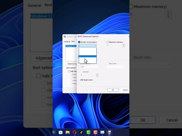 Run your pc with the maximum cores #pc #windows #core #processor #faster #boost
