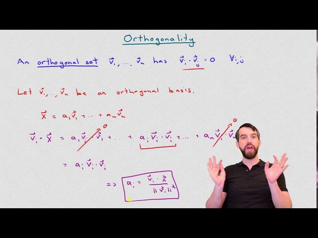 Orthogonal bases are easy to work with!