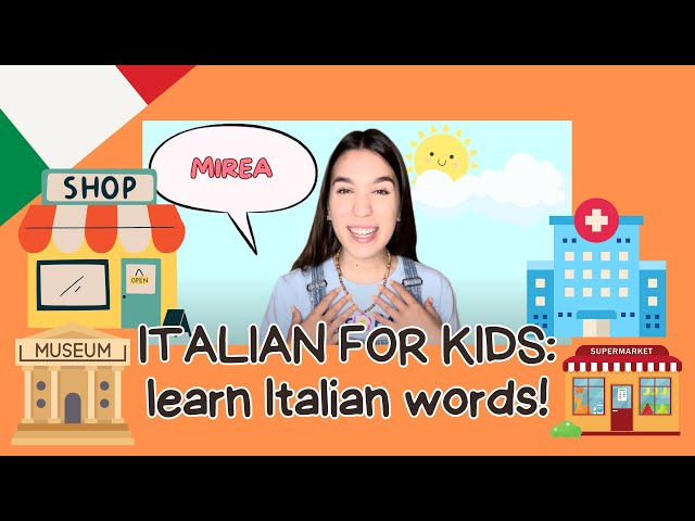 ITALIAN FOR KIDS: learn Italian words by singing with me! – The places