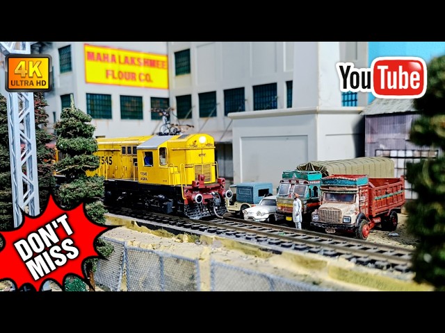 HO Scale 17545 Agra WDM2 Shunting BCNA Wagons | Indian Model Train | HO Scale trains | train videos