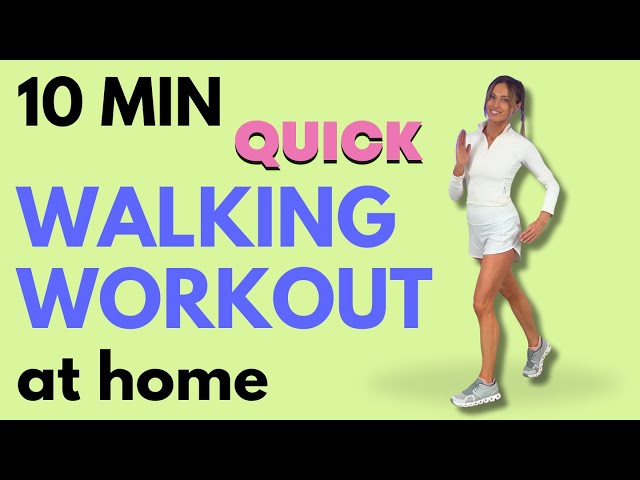 Walking Workout 🔥 10 Minute Walk at Home - LISS Cardio | Low Intensity Steady State Cardio