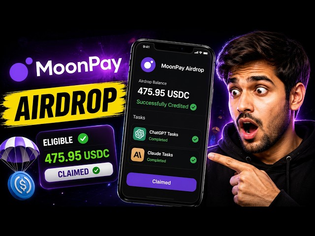 MoonPay Airdrop New Eligibility Criteria | ChatGPT & Claude Tasks Explained Hindi