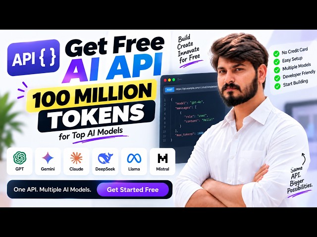 Get 100 MILLION FREE AI API Tokens | Access Top AI Models with One API
