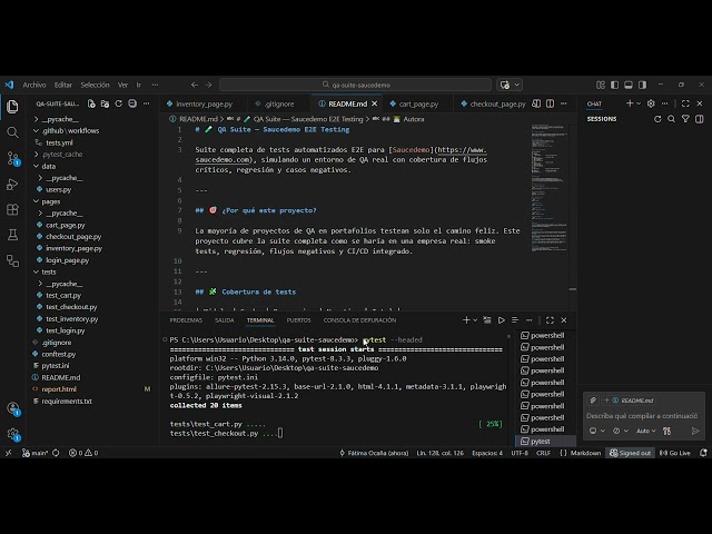 10 tests en verde con Playwright y Python ✅ #QA #Playwright #testing #testingsuite