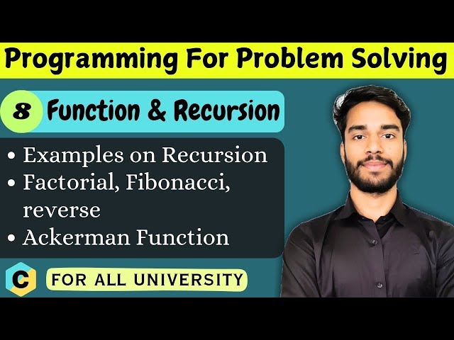 6.8 | Practice Question on Recursion | Ackerman function in c | Function & Recursion | C language