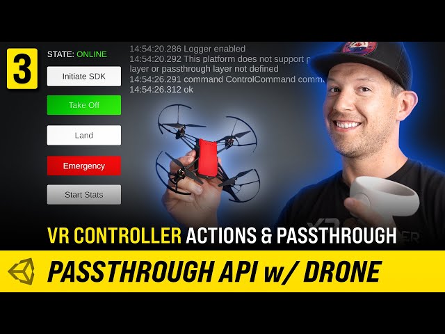 Oculus Passthrough API For Drone FPV With Unity - (VR Controller Input #3)