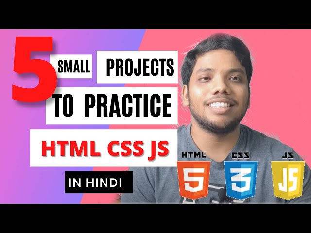 5 Small Project to Practice Html, CSS, JavaScript | a little coding