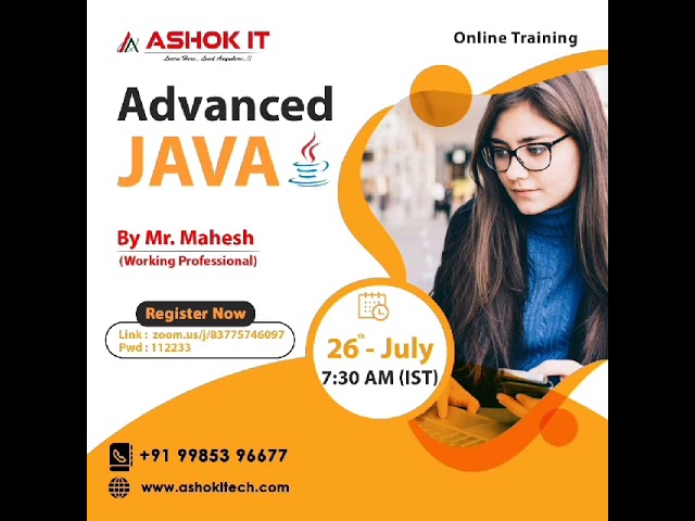 Advanced Java - New Batch | Ashok IT