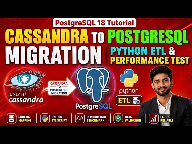 Cassandra to PostgreSQL Migration | Python ETL & Performance Test #cassandra #postgresql #migration