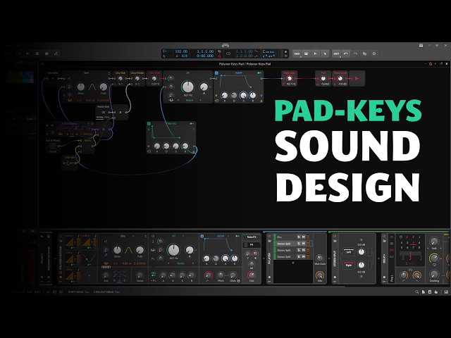 Beautiful Keys-Pad with Polymer and Stereo-Split in Bitwig