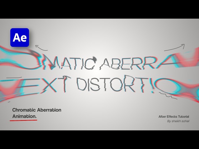 Chromatic Aberration Text Distortion | After Effects Tutorial