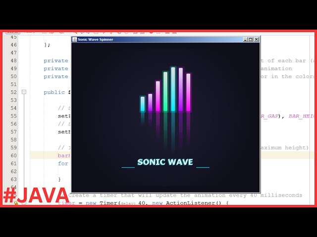 Java - How to Create Sonic Waves Animations With Reflection Effects in Java NetBeans [ With Code ]