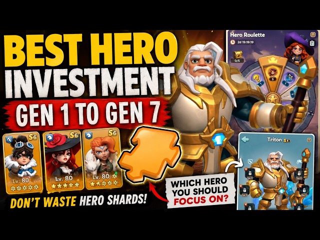 Kingshot Best Hero Investment Guide (Gen 1–7) | Best Heroes for F2P & Low Spenders