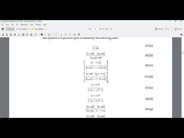 PLVM "Practical Foundations for Programming Languages" Chapter 10-11 [2022-01-31]