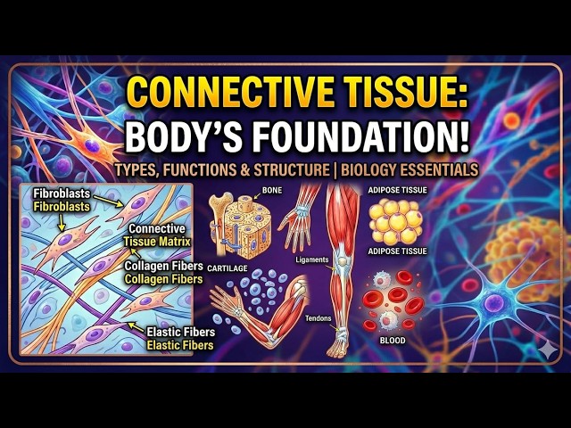 Class 9 Science Chapter 6 | Connective Tissues Explained in Hindi | Areolar, Adipose, Tendons