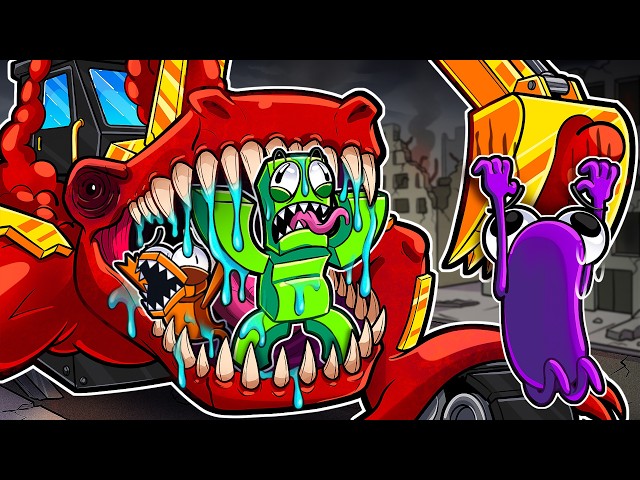 Leaked Infected EXCAVATOR EATS the RAINBOW FRIENDS?! (Morph world LEAK)