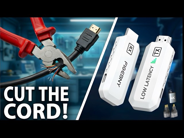 Is Wireless HDMI Actually Good?! | FIGEBNY Wireless HDMI Transmitter & Receiver Test