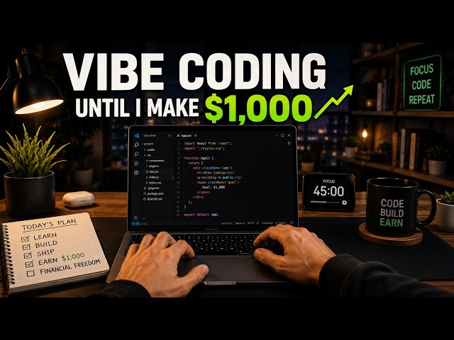 VIBE  CODING UNTIL I MAKE $1,000❗ 💻