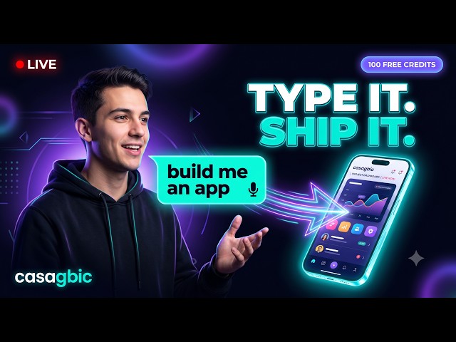 🔴 LIVE: Watch AI Build Real Apps 24/7 — Casagbic (Lovable Alternative)