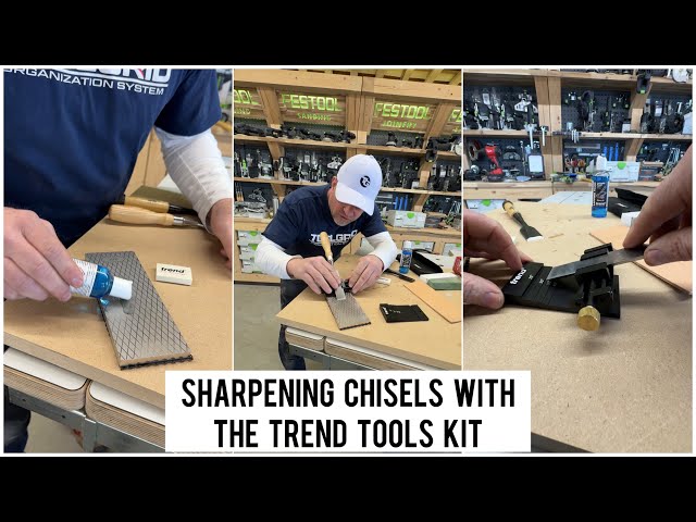 Sharpening chisels with the Trend Tools Kit 