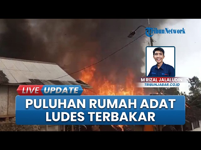 51 Traditional Houses in Kasepuhan Cipta Mulya Sukabumi Destroyed by Fire Due to Short Circuit, L...