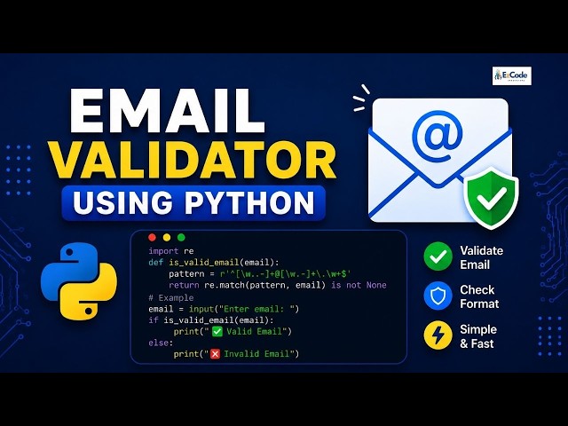 Validate Any Email in 5 Lines of Python (Regex Trick)