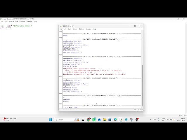 Core Python Class 3 | Data Types & Input/Output | Telugu